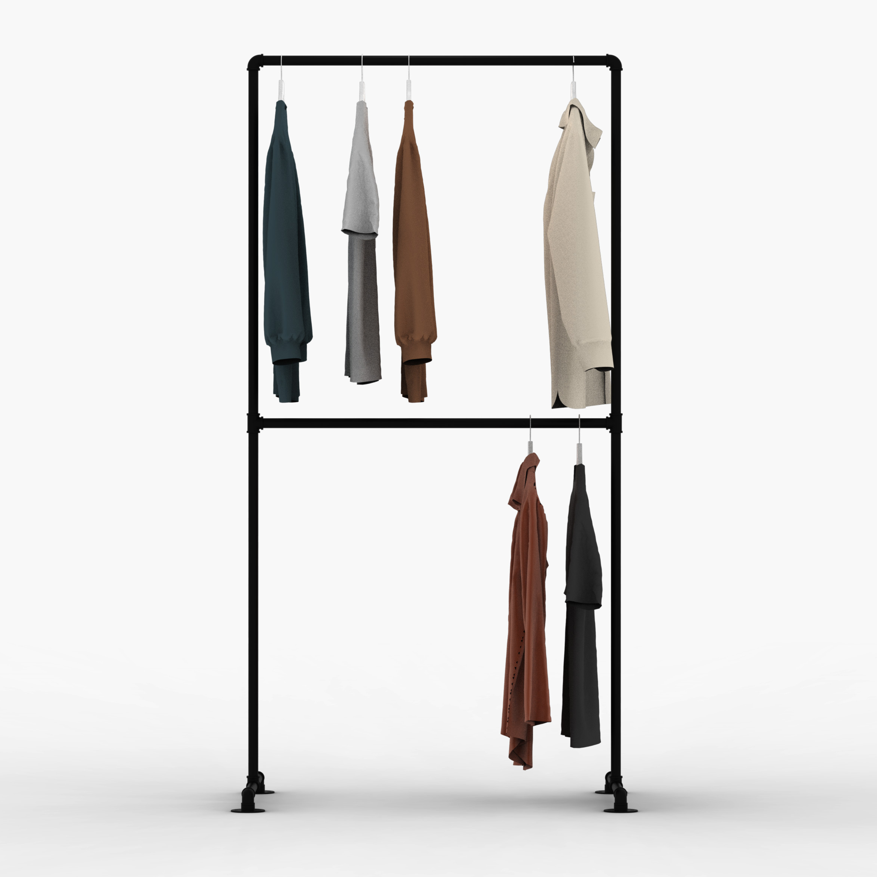 PIPES Vrijstaande kledingrekken